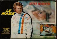 4r230 LE MANS Italian 26x38 pbusta '71 great images of race car driver Steve McQueen!
