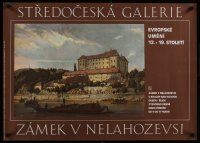 4r080 STREDOCESKA GALERIE Croll brown style 23x32 Czech museum exhibition '80 cool art!