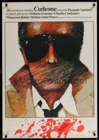 4r478 CORLEONE Polish 27x38 '80 cool Italian Mafia artwork by Grzegorz Marszalek!