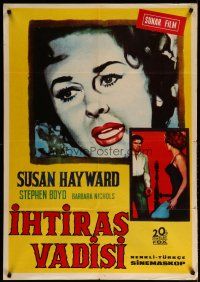 4r040 WOMAN OBSESSED Turkish '59 Best Actress Academy Award Winner Susan Hayward, Stephen Boyd