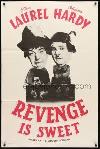 4s047 BABES IN TOYLAND 1sh R60s great image of Laurel & Hardy, Revenge is Sweet!