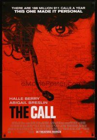4s124 CALL advance DS 1sh '13 Abigail Breslin, image of 911 operator Halle Berry & map of L.A.!
