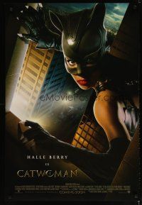 4s138 CATWOMAN int'l advance DS 1sh '04 great image of sexy Halle Berry in mask!