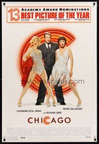 4s149 CHICAGO awards switched style 1sh '02 Renee Zellweger & Catherine Zeta-Jones, Richard Gere!