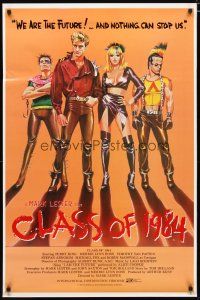 4s157 CLASS OF 1984 int'l 1sh '82 art of bad punk teens, we are the future & nothing can stop us!