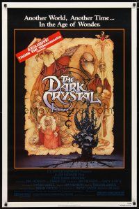 4s186 DARK CRYSTAL video 1sh '82 Jim Henson & Frank Oz, Richard Amsel fantasy art!