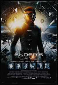 4s220 ENDER'S GAME advance DS 1sh '13 Harrison Ford, Asa Butterfield in the title role!