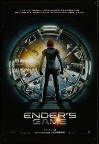 4s221 ENDER'S GAME teaser DS 1sh '13 Harrison Ford, Asa Butterfield in the title role!