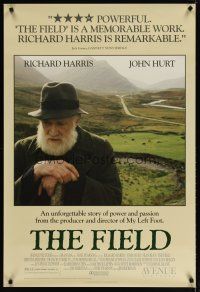 4s244 FIELD 1sh '90 Jim Sheridan directed, cool image of Richard Harris & landscape!