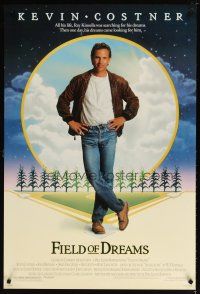 4s245 FIELD OF DREAMS 1sh '89 Kevin Costner baseball classic, if you build it, they will come!