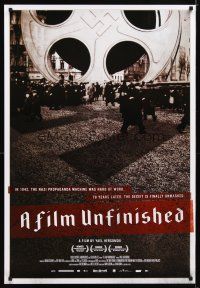 4s249 FILM UNFINISHED 1sh '10 Nazi propaganda machine's lies exposed!