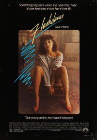 4s253 FLASHDANCE 1sh '83 sexy dancer Jennifer Beals, take your passion and make it happen!