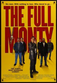 4s276 FULL MONTY style B int'l DS 1sh '97 Peter Cattaneo, Robert Carlyle, male strippers!