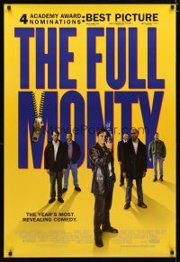 4s275 FULL MONTY 1sh '97 Peter Cattaneo, Robert Carlyle, Tom Wilkinson, Mark Addy, male strippers