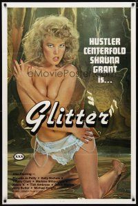 4s294 GLITTER 1sh '83 full-length image of sexy naked Hustler centerfold Shauna Grant!