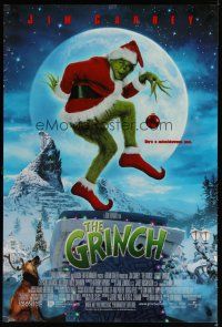 4s322 GRINCH int'l DS 1sh '00 Jim Carrey, Ron Howard, Dr. Seuss' classic Christmas story!