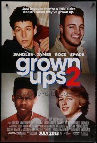 4s323 GROWN UPS 2 advance DS 1sh '13 Adam Sandler, Kevin James, Chris Rock, David Spade!