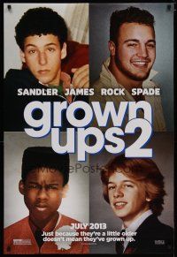 4s324 GROWN UPS 2 teaser DS 1sh '13 Adam Sandler, Kevin James, Chris Rock, David Spade!
