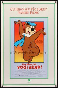 4s359 HEY THERE IT'S YOGI BEAR 1sh R86 Hanna-Barbera, Yogi's first full-length feature!