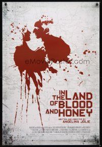 4s381 IN THE LAND OF BLOOD & HONEY DS 1sh '11 war in Bosnia, Angelina Jolie directed!