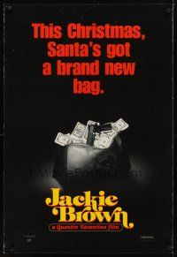 4s406 JACKIE BROWN teaser DS 1sh '97 Quentin Tarantino, Santa's got a brand new bag!