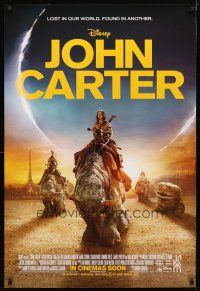 4s411 JOHN CARTER int'l advance DS 1sh '12 cool image of Taylor Kitsch in the title role!