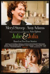 4s414 JULIE & JULIA advance DS 1sh '09 Meryl Streep as Julia Childs, Amy Adams!