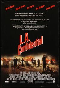 4s433 L.A. CONFIDENTIAL 1sh '97 Guy Pearce, Russell Crowe, Danny DeVito, Kim Basinger!