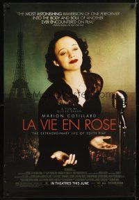4s434 LA VIE EN ROSE advance 1sh '07 Marion Cotillard as most famous French singer Edith Piaf!
