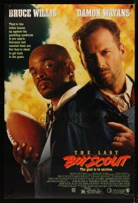 4s440 LAST BOY SCOUT DS 1sh '91 Bruce Willis, Damon Wayans, Chelsea Field, football & gambling!