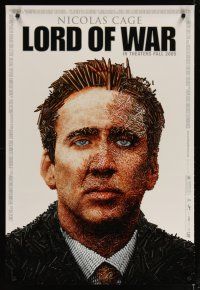 4s467 LORD OF WAR advance 1sh '05 wild bullet mosaic of arms dealer Nicolas Cage!