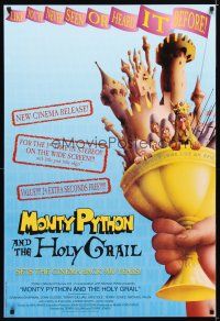 4s505 MONTY PYTHON & THE HOLY GRAIL 1sh R01 Terry Gilliam, John Cleese, great wacky art!
