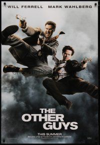 4s547 OTHER GUYS teaser DS 1sh '10 wacky image of Mark Wahlberg & Will Ferrell flying w/guns!