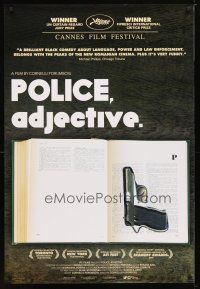 4s579 POLICE, ADJECTIVE 1sh '09 Dragos Bucur, Vlad Ivanov, image of gun in book!