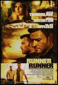 4s631 RUNNER RUNNER style A advance DS 1sh '13 Justin Timberlake, Gemma Arterton, Ben Affleck!