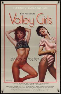 4s637 SAN FERNANDO VALLEY GIRLS 1sh '88 Sharon Mitchell, Juliet Anderson, totally awesome!