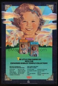 4s655 SHIRLEY TEMPLE COLLECTION video poster '89 Heidi, Curly Top, great artwork!