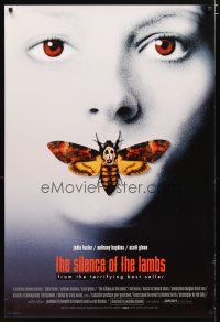 4s660 SILENCE OF THE LAMBS int'l 1sh '90 great image of Jodie Foster w/moth over mouth!