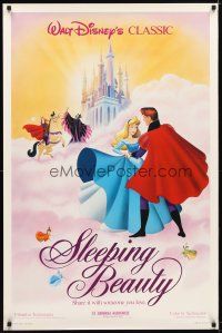 4s668 SLEEPING BEAUTY 1sh R86 Walt Disney cartoon fairy tale fantasy classic!