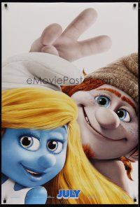 4s672 SMURFS 2 advance DS 1sh '13 CGI family comedy animated sequel, Smurfette!