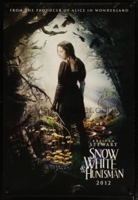 4s676 SNOW WHITE & THE HUNTSMAN 2012 teaser DS 1sh '12 cool image of Kristen Stewart!