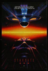 4s704 STAR TREK VI teaser 1sh '91 cool sci-fi image, The Undiscovered Country!