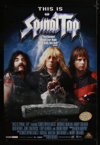 4s739 THIS IS SPINAL TAP video 1sh R00 Rob Reiner heavy metal rock & roll cult classic!