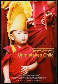 4s778 UNMISTAKEN CHILD 1sh '09 Buddhist reincarnation documentary!