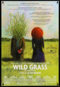 4s818 WILD GRASS 1sh '10 Les herbes folles, Sabine Azema, Andre Dusollier, cool art!