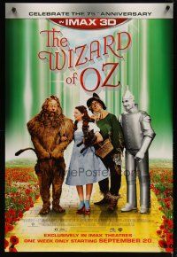 4s823 WIZARD OF OZ G rating advance DS 1sh R13 Victor Fleming, Judy Garland all-time classic!