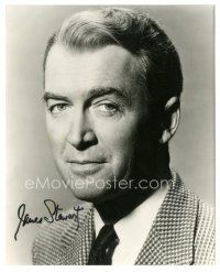 4t620 JAMES STEWART signed 8x10 REPRO still '80s cool close up portrait in suit and tie!