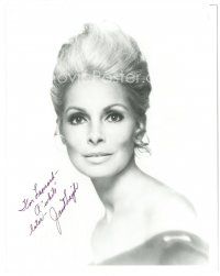 4t628 JANET LEIGH signed 8x10 REPRO still '90s close head & shoulders portrait with wild hairstyle!