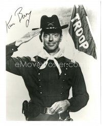 4t653 KEN BERRY signed 8x10 REPRO still '90s close up with gun in uniform from TV's F Troop!