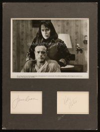 4t031 MISERY signed cut album pages in 11x14 display '90 by BOTH James Caan AND Kathy Bates!